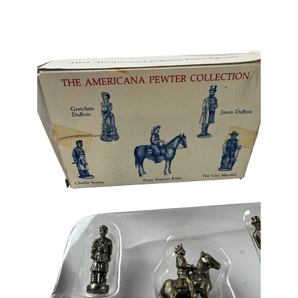The Americana Pewter Collection Figurines Set - Picture 2 of 12